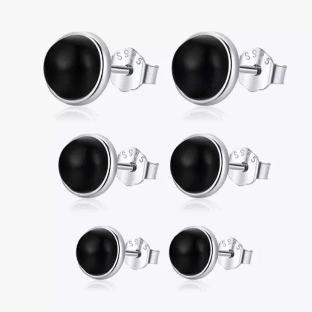 Genuine 100% Sterling Silver. Cute Small Earrings for Women and Men,